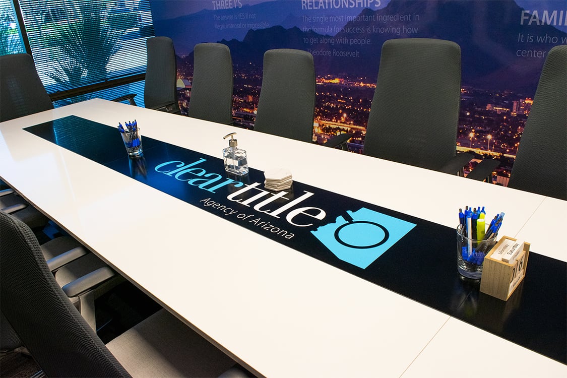 Clear Title Large Conference Table